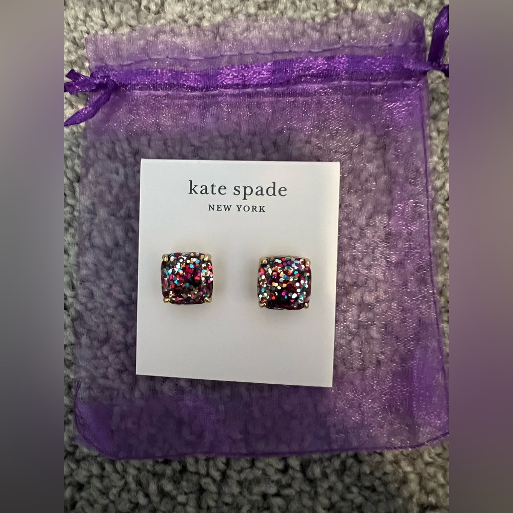Kate Spade Gorgeous Glitter Earrings NWT